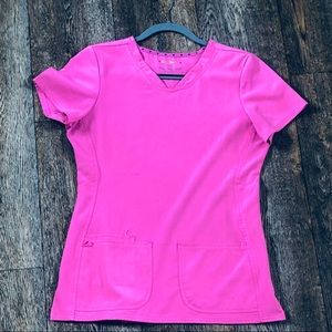 Pink Heartsoul nursing scrubs top